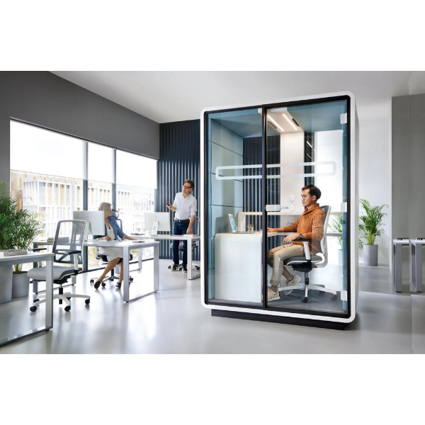 Cabine acoustique 1 personne HushWork - bureau fixe